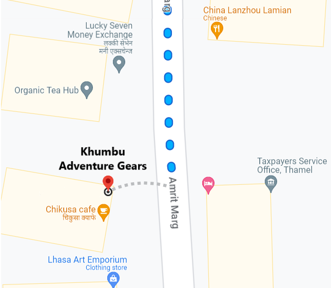 Location of Khumbu Adventure Gears